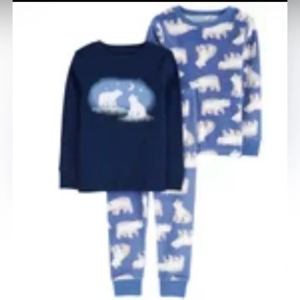 NEW Carter’s 2T Toddler Boys Polar Bear 3 Piece Fleece PJs
